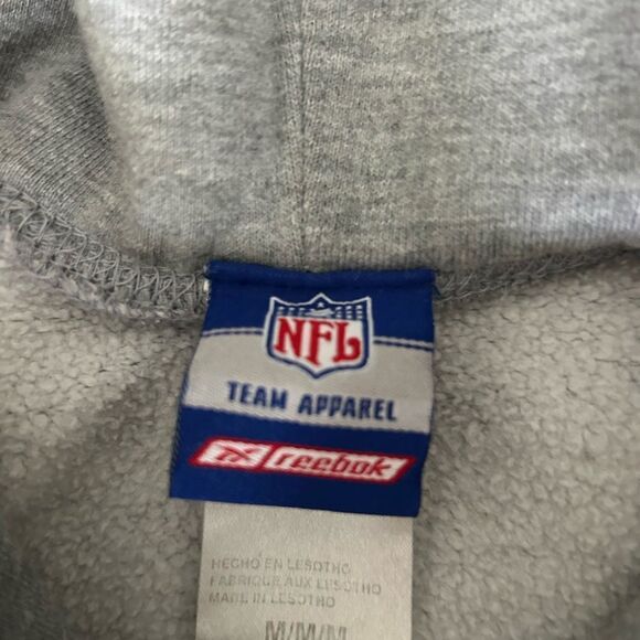 NFL Reebok Men’s Gray Atlanta Falcons Pullover Hoodie Sweatshirt Size Medium - Picture 6 of 13